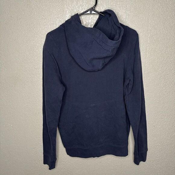 All Saints Navy Full Zip Hoodie XS - Picture 4 of 5
